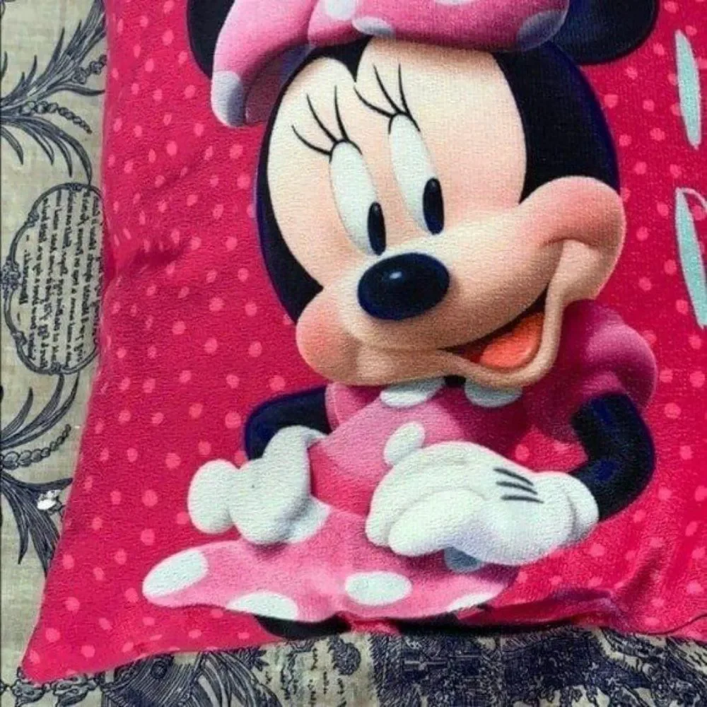 Disney Minnie Mouse I Love Dots Square Cloud Filling Super Plush‎ Pillow